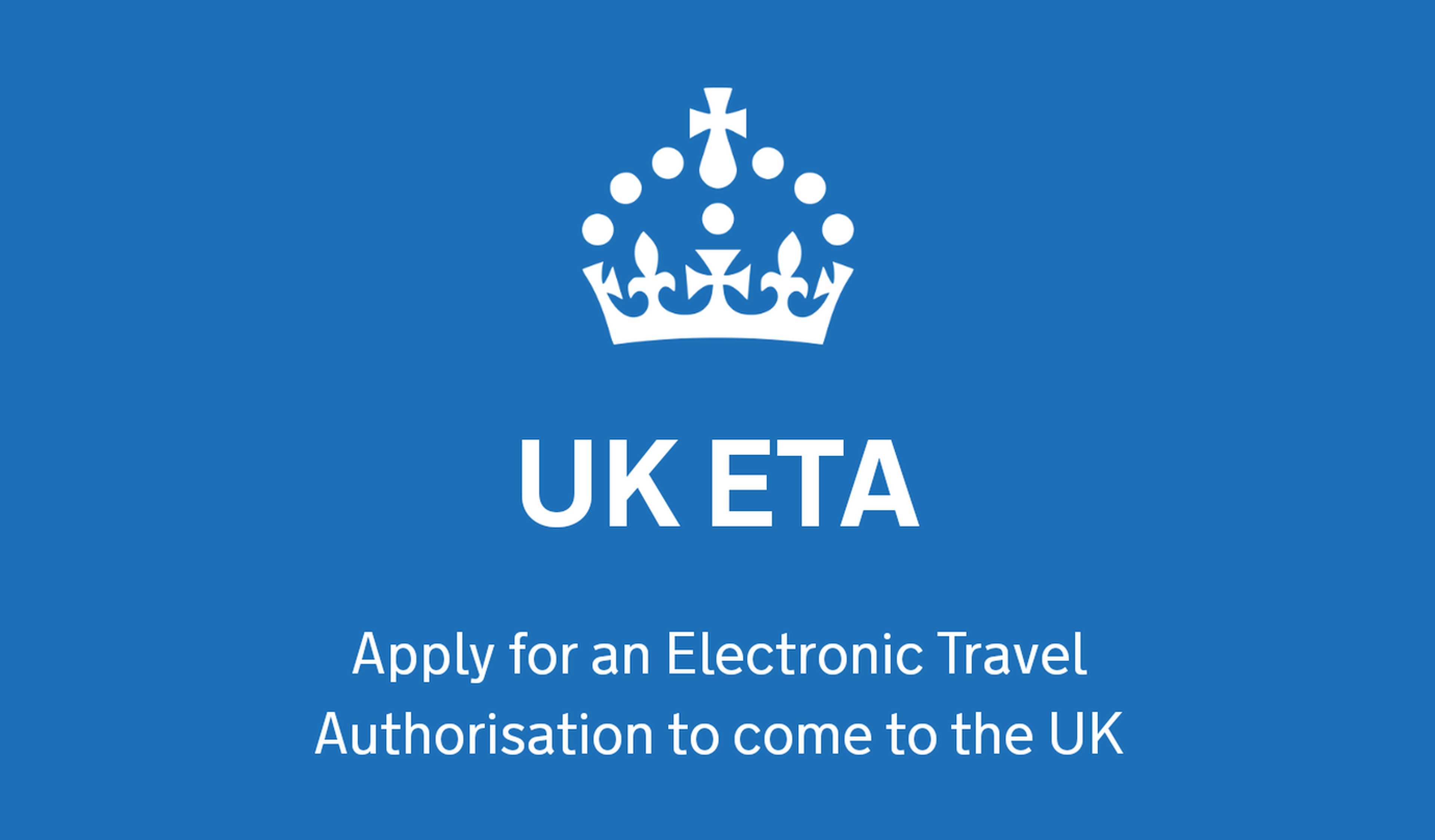 Imagen informativa sobre el UK ETA, la autorización electrónica de viaje necesaria para ingresar al Reino Unido.